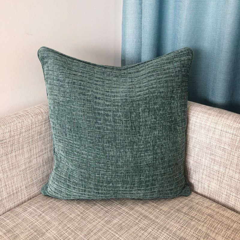 Velvet Square Pillow Cover & Insert, Teal