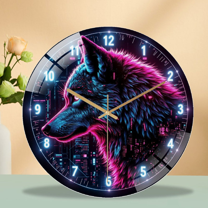 Horloge murale Neon