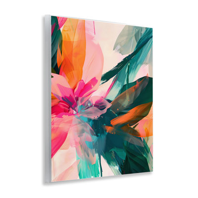 Streaked Opaque Abstract Wall Plaque Art by Walker Noble
