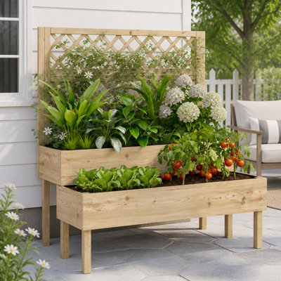 47.2 in. H x 42.5 in. W Lattice Panel Trellis
