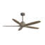  54 po Ventilateur de plafond à 5 pales en bois massif avec télécommande, moteur à courant continu silencieux gris anthracite-1647329102-1647329098