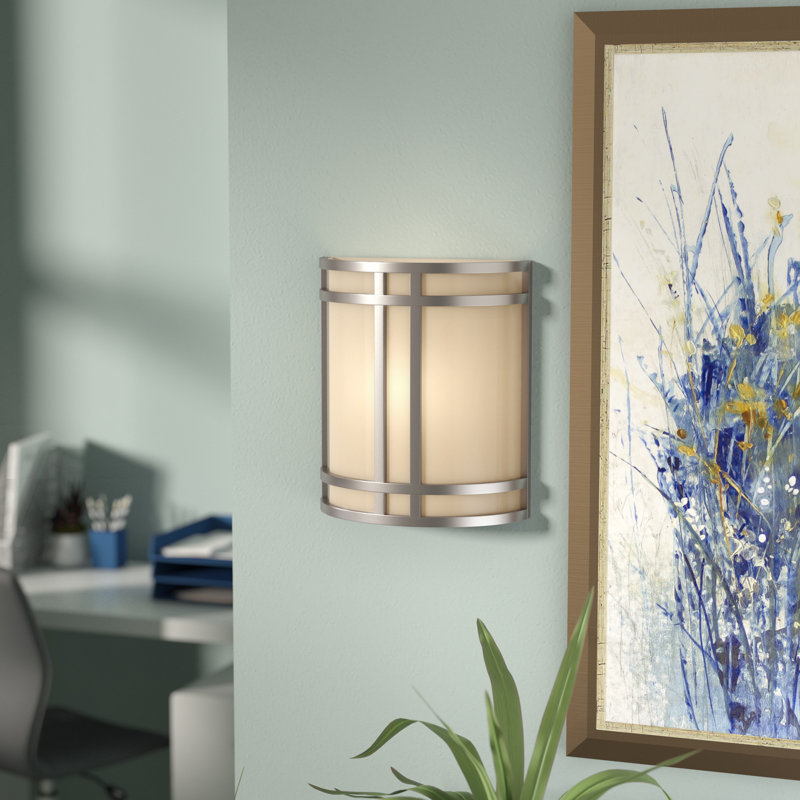 Rybicki Flush Mounted Sconce, Satin