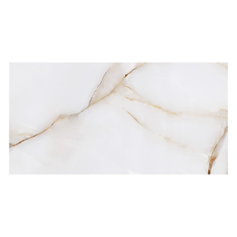 Carreau de porcelaine de plancher et de mur en porcelaine Calacatta de 12 po x 24 po aspect or espagnol espagnol Oriva (5 pièces, 10,76 pieds carrés / caisse)