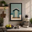 Quiet Beach Hut Coastal - Wrapped Canvas-1855136401-1855136412