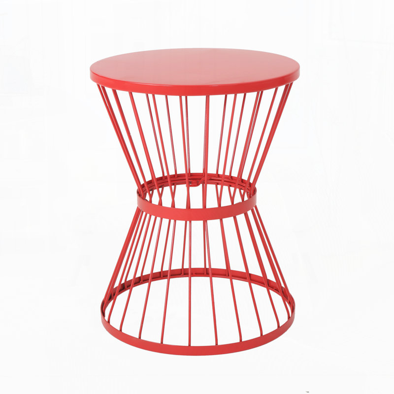 Outdoor Side Table, Red