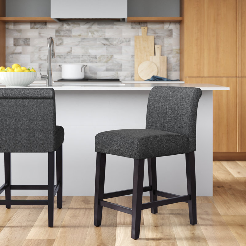 Tabouret de comptoir et de bar Altovise, Tabouret de comptoir (24 po), Noir