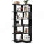 Bibliothèque d'angle à 5 niveaux, bibliothèque en L, étagère de rangement autoportante et présentoir pour salon, bureau, chambre à coucher-129864778