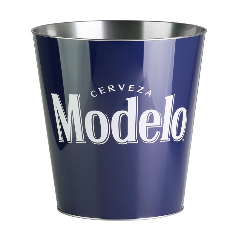 Modelo Blue Metal Office Trash Bin - 2.25 Gallons