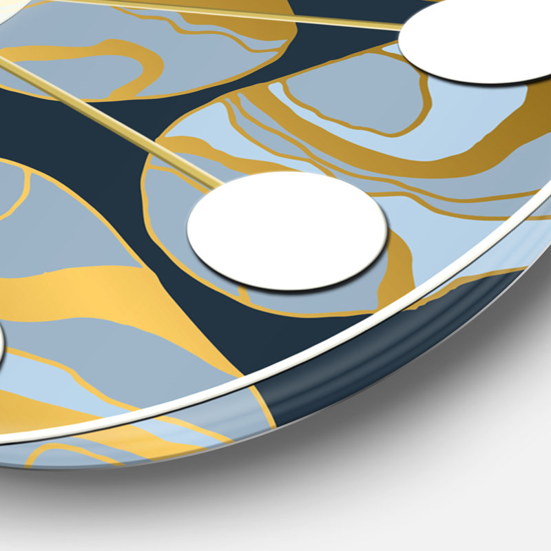 Horloge murale Golden Marble Design IV - Mid-Century, Moyenne