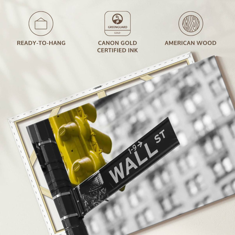 New York Pop Wall Street, H 30 po x l 45 po x P 1,25 po