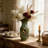 Porcelain Vase Peacock Decor Vase Vintage Look Vase China Vase Ceramic Vase 13"