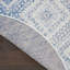 Tapis géométrique bleu / blanc-1446938390