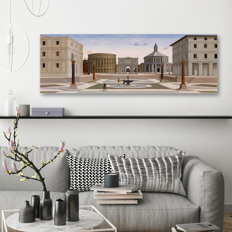 “Città Ideale (The Ideal City)” By Fra Carnevale, 35cm H x 100cm W x 4cm D