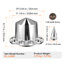 Rear Axle Wheel Covers, Spiked Axle Cover for Semi Truck, ABS Electroplate Rust-Resistant Lug Nut Covers, Universal Fit, Installation Tool Included, Complete Axle Cover Combo Kit