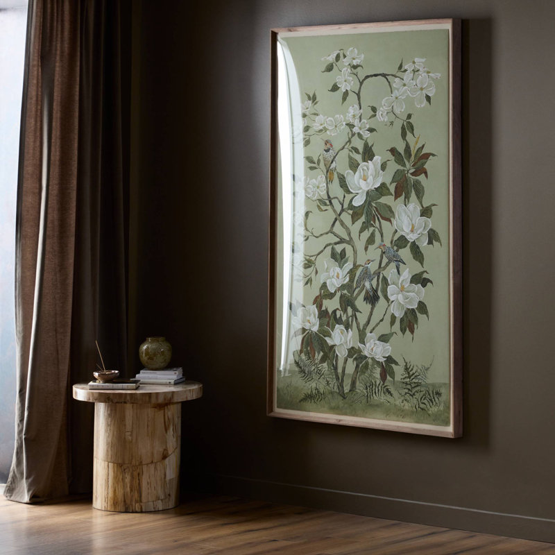 Green Chinoiserie by Laurel-Dawn Latshaw, 72" H x 43.5" W