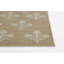 Saybrook Floral Power Loom Polypropylene Plastic Indoor / Outdoor Area Rug in Beige/Brown-2087421961