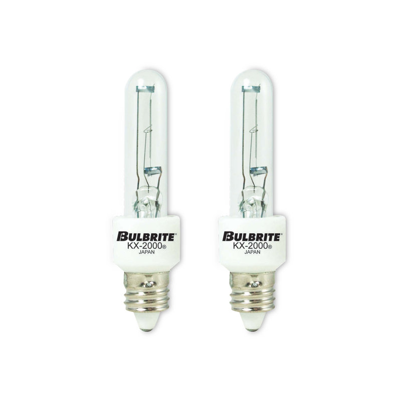60 Watt, T3 Xenon/Krypton Dimmable Light Bulb, (2700K) E11/Mini Candelabra Base