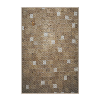 Tapis noir/blanc à motifs Lukka