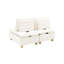 Double siège apaisant beige: revêtement en flanelle, salon de résistance: simple mais élégant,-1665847580-1665847554