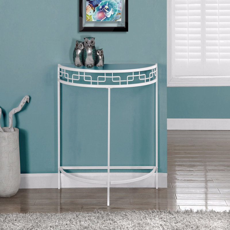 Console-canapé étroite, chambre de salon avec vestibule décoratif, verre trempé transparent