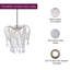 Herrera 1 - Light Chrome Crystal Pendant