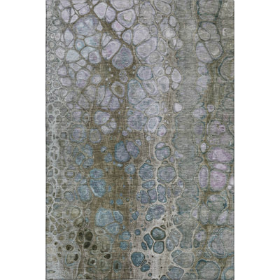 Premium Machine Washable Mayfield AMF1940 Abstract Rug