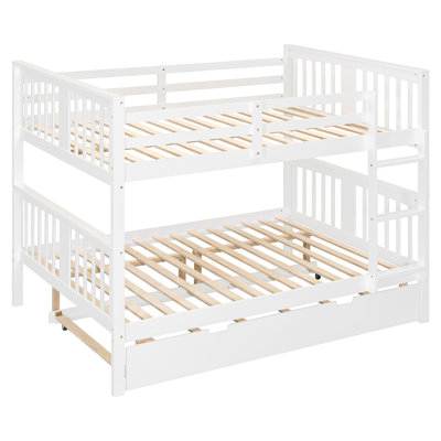 Full Size L-Shaped Linen Daybed, With Solid Wood Legs, Gray