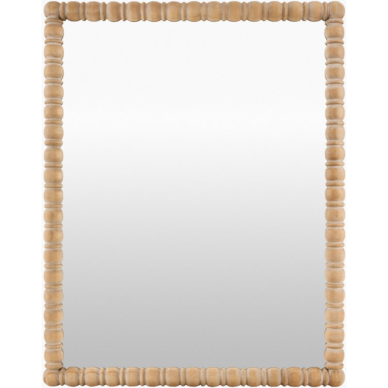 Miroir Galey Alix x Livabliss Karling Blair, 39 po x 31 po, Brun antique