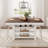 60" Counter Height Dining Table for 4, Farmhouse Large Rectangular Kitchen Table for 6 with Thick Table Top, Bar Height Dining Room Table with Deepened Wine Rack, Shelves for Kitchen, Bar, Pub-554123946