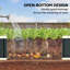 Outsunny Galvanised Raised Garden Bed with Gloves-1026510949