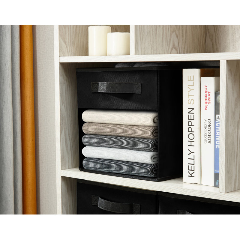 Ensemble de cubes en tissu, Noir, 13 po x 13 po x 13 po