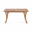 Outdoor 59" Rectangular Solid Wooden Patio Dining Table