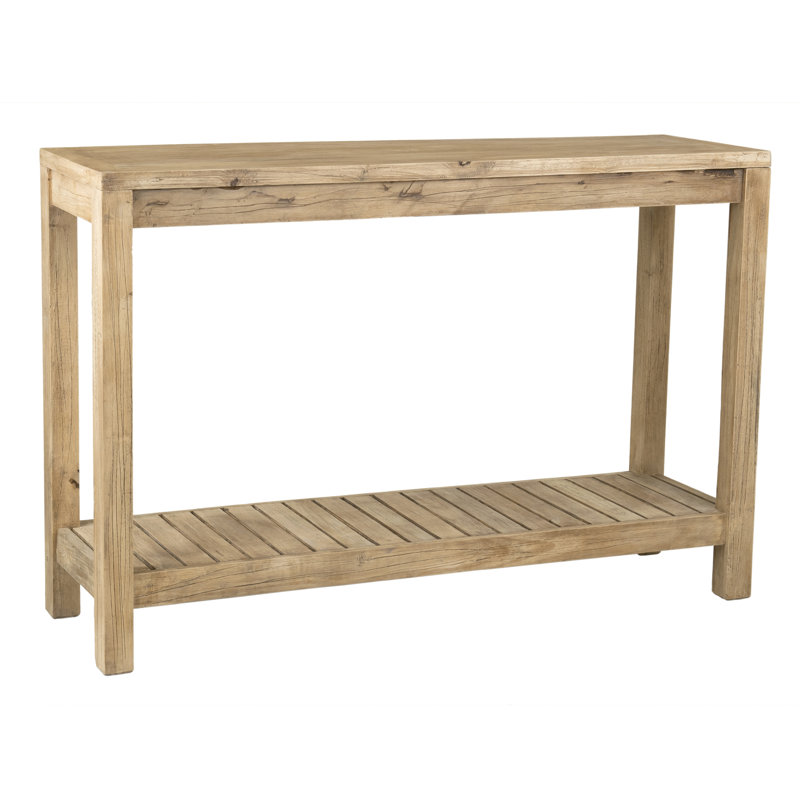 Fources 47.25'' Solid Wood Console Table, Tan