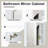 Wall Mounted Bathroom Mirror For Storage