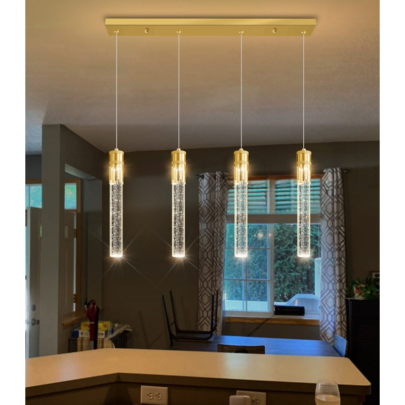 Crystal Chandelier Dimmable, Gold