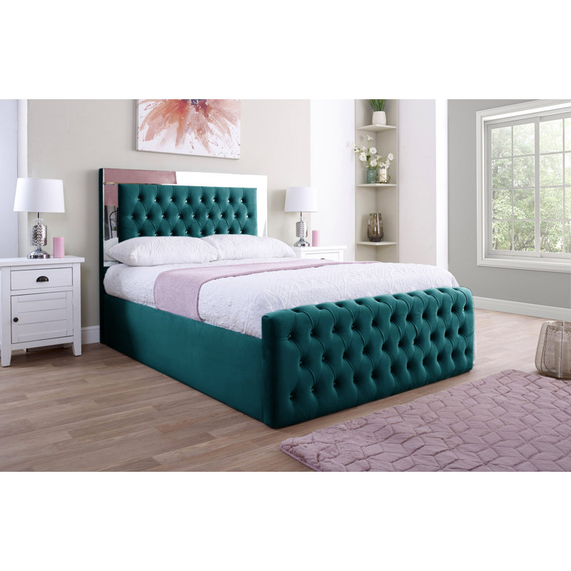 Adrionna Upholstered Bed, Mallard, Double (4'6)