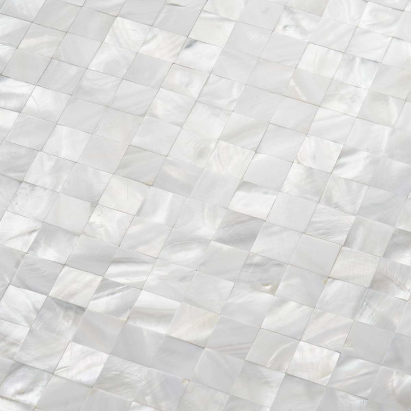Serene 1x1 Square Polished Pearl Mosaic Tile