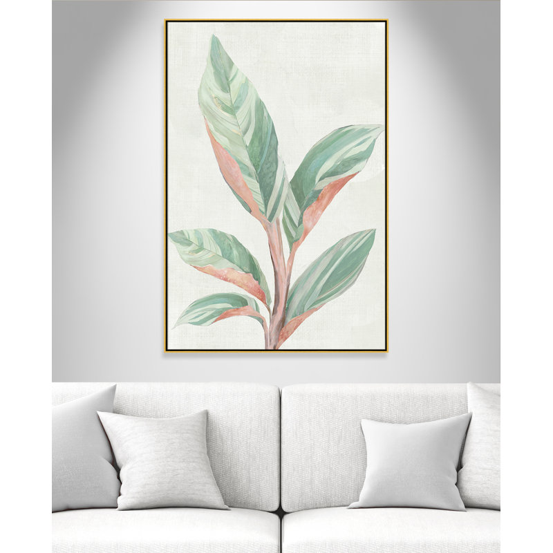 Gingembre II - reproduction d'art, Toile encadrée d'or, H 61,5 po x l 41,5 po x P 2 po