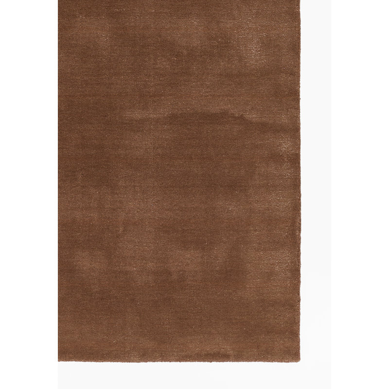 Tapis en brique de laine unie tissé à la main Timir 8 pi x 10 pi, 8 pi x 10 pi