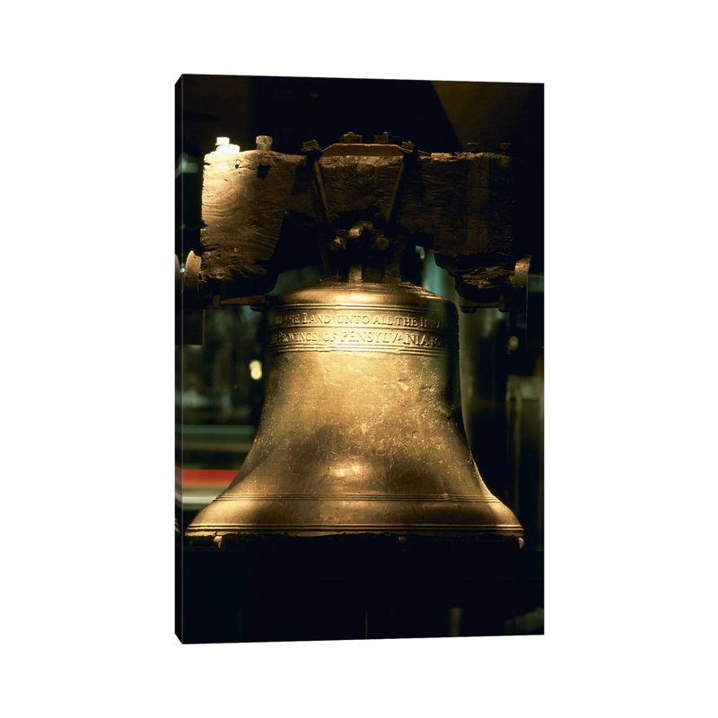 Close-up Of A Bell - Wrapped Canvas Print, 20.32 cm H x 30.48 cm W