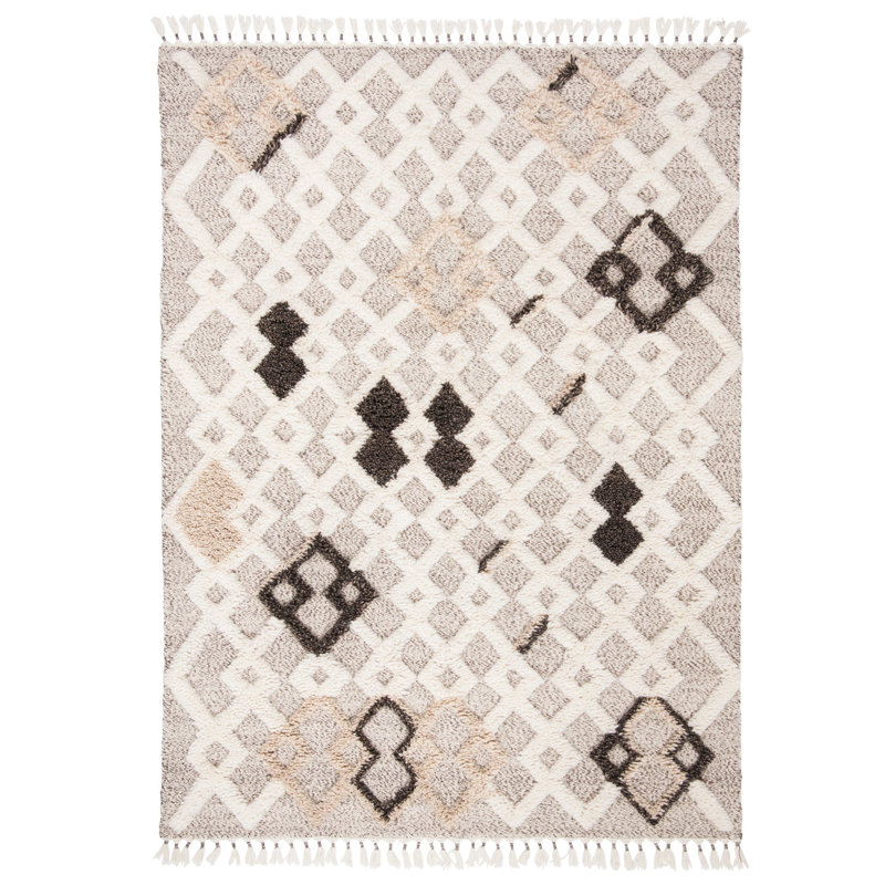 Haslam Hand Knotted Wool Southwestern Rug, Rectangle 8' x 10'