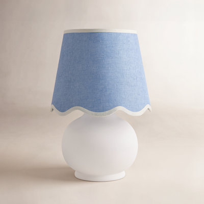 Momsen Coloured Scallop Shade Lamp