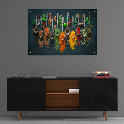 «Colorful Spices», art mural en verre acrylique