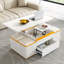Table basse relevable avec rangement, table centrale multifonctionnelle réglable pour le salon-1534925043