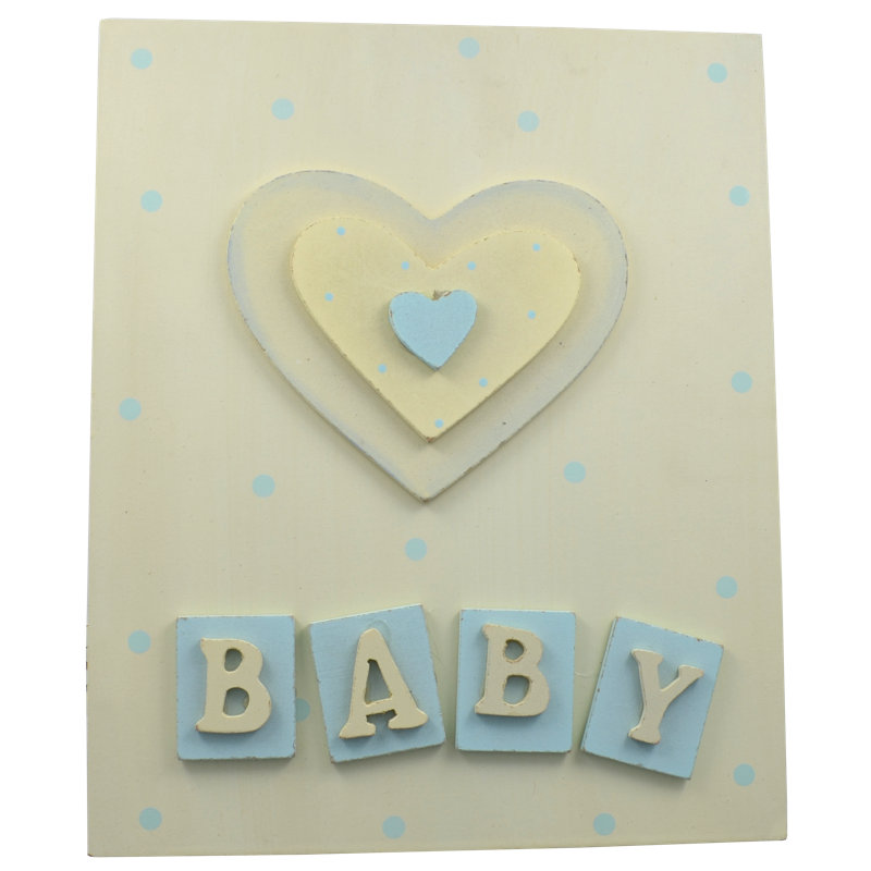 Manufactured Wood People Album, Cream/Blue