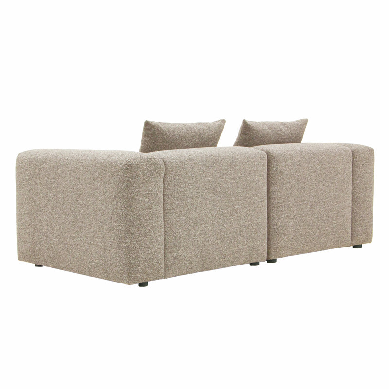 3 Seater Sofa & Chaise, Beige 