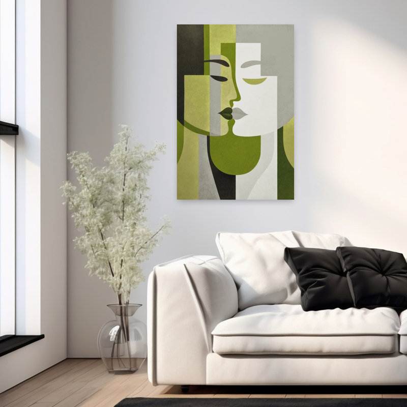 Art contemporain contemporain abstrait, H 36 po x l 24 po
