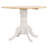 Fayha 5-piece Round Drop Leaf Dining Table Set White