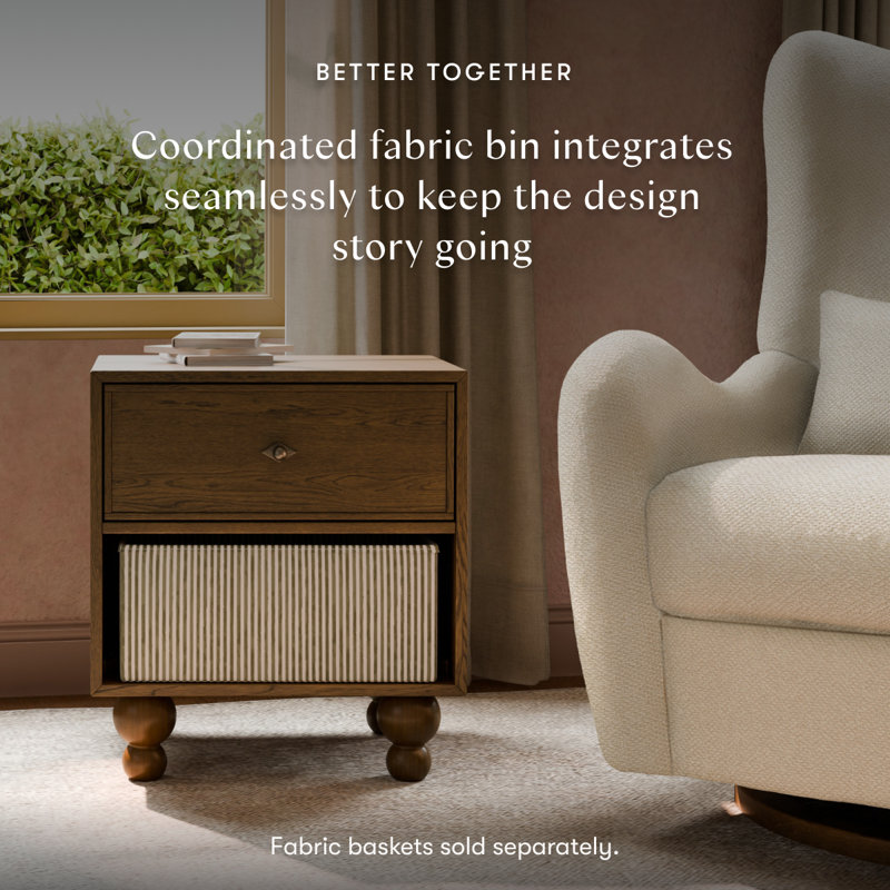 Astre Assembled Nightstand by Nate Berkus, Toffee