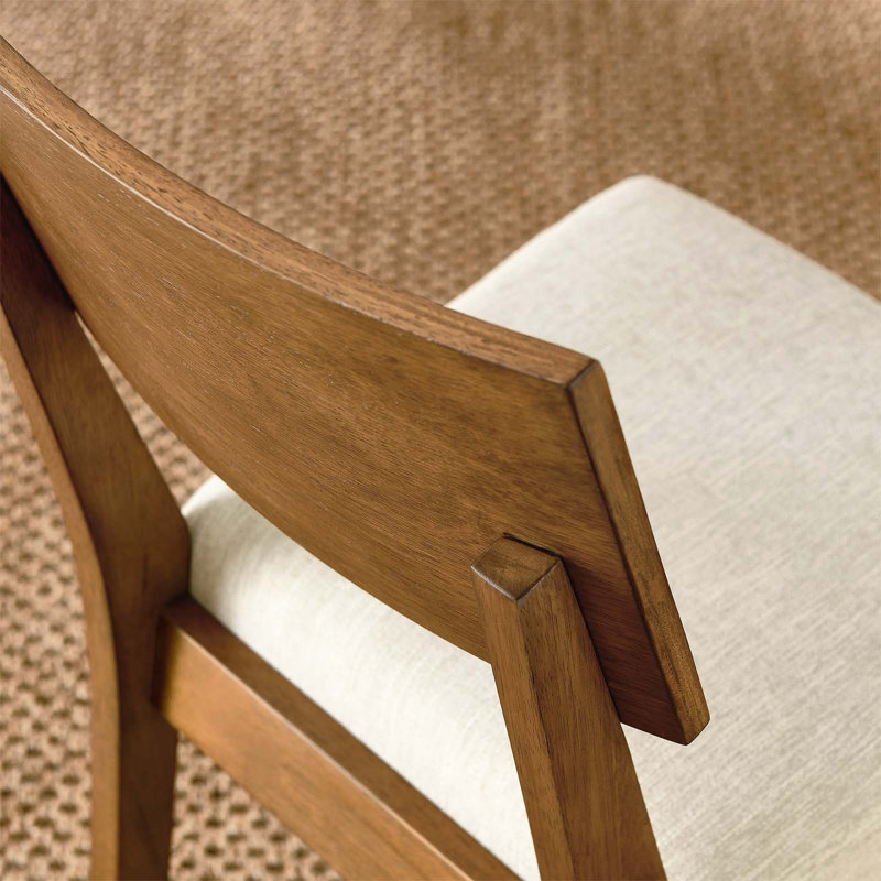 Modway Pax Fabric Side Chair Dining Chair, Acorn